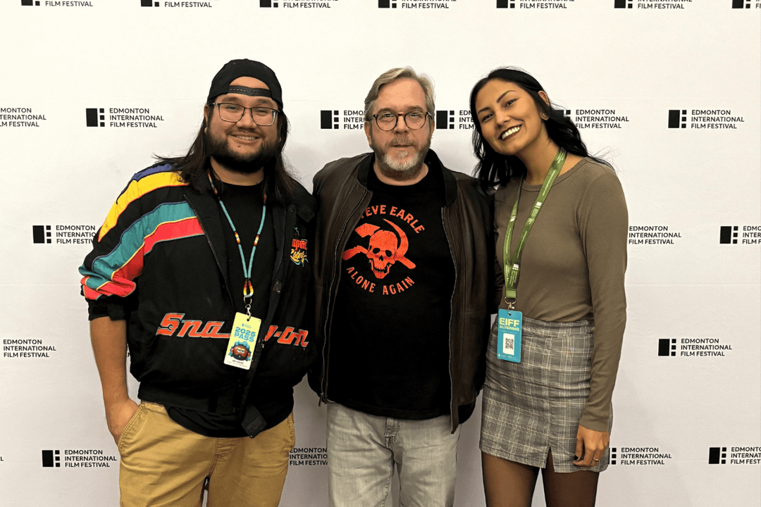 Megan shot with her cousin, filmmaker and director of Last Stop Video Rentals, and Edmonton Film Commissioner, Dorian Rowe.